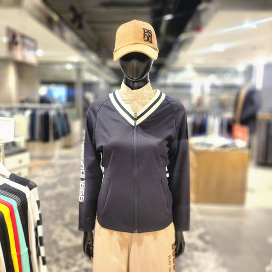 파사디골프 돌먼슬리브 V넥 저지 다이마루 점퍼 TJ P24STJ142X