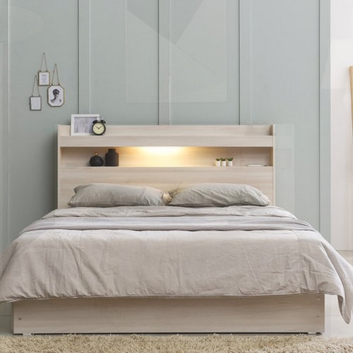 BIF보루네오 아르메 엘피노 평상형 서랍 LED침대 SS