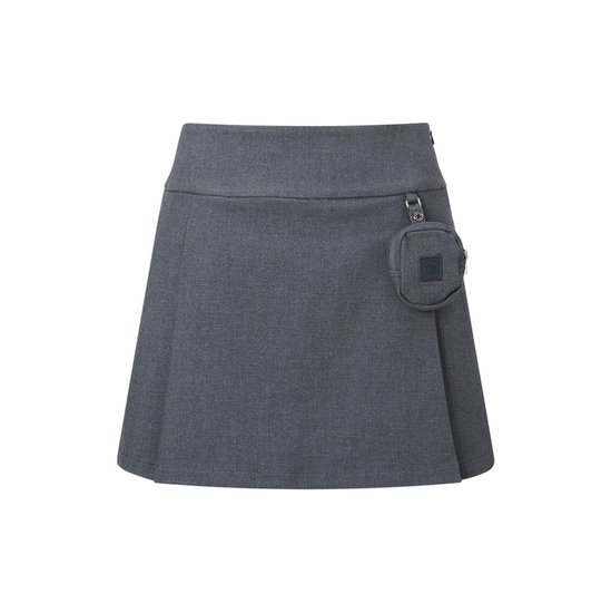 LF 헤지스골프 약기모 뒷플리츠 TR A라인 스커트 HWSK4D701G2