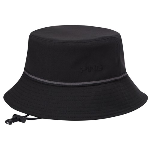 핑  테잎 장식 버킷햇 111D3CP007_BK