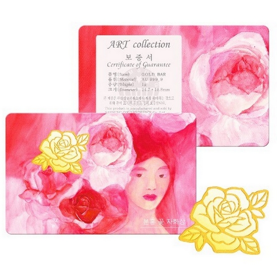 삼성금거래소  분홍 꽃 자화상 1g