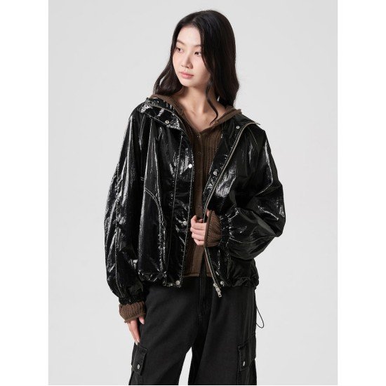 에잇세컨즈 광택 점퍼 324839PY35