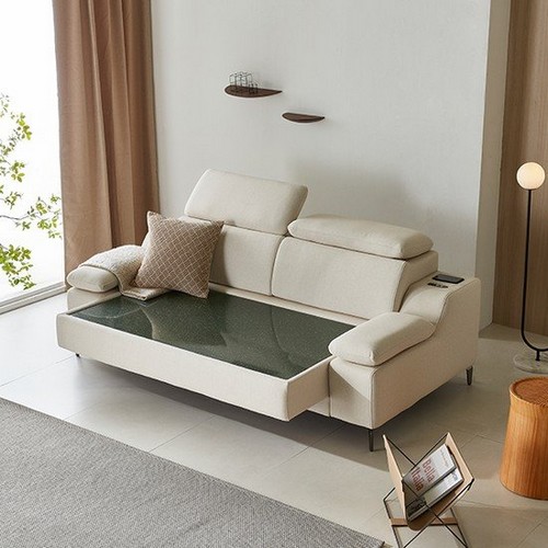 현대의료기 디바노릴랙스 3인 패브릭 온열 돌소파 MS