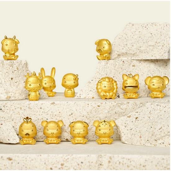 한국금다이아몬드  동물 기념품 십이지신 피규어 3g