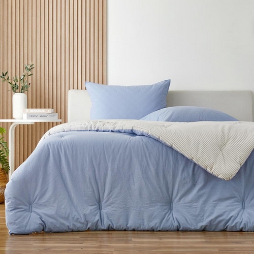 모던하우스 퓨어코튼 더 소프트 60수 고밀도 블루 차렵이불