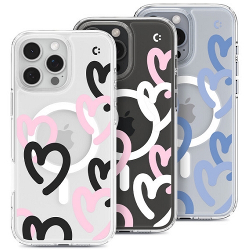 슈피겐  아이폰16 프로 울트라하이브리드 맥핏 두들하트 케이스