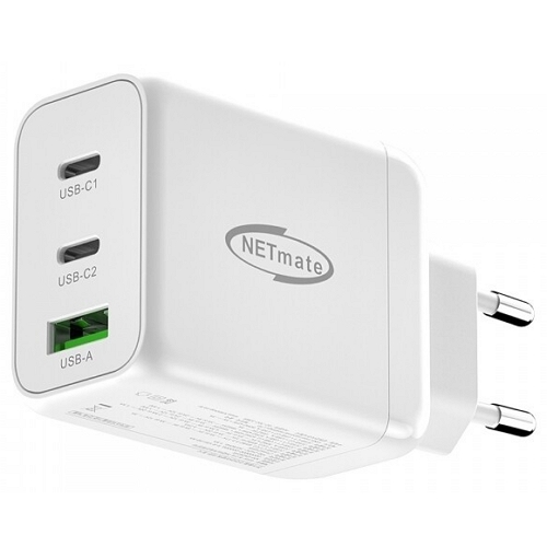 강원전자 넷메이트 PD PPS 65W 3포트 GaN 충전기 NM-GN065W