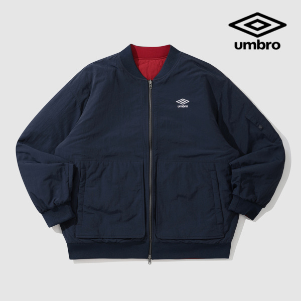 엄브로  리버시블 퀼팅 패딩 봄버 자켓 UP421CPJN1