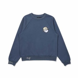 말본골프  버킷 기본 맨투맨 M4322PFS13BLU