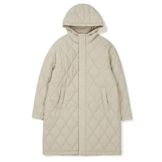 스노우피크  리사이클 퀼팅 롱 후드 자켓 S24WUFPJ08BG