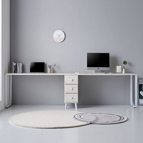 동서가구 이즈 줄리아 트윈 서랍 책상