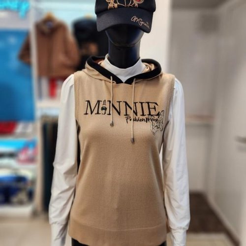 디즈니골프 후드 니트 조끼 DN8LKV003