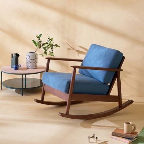 리바트 세계가구 네오 뉴탐 패브릭 흔들의자 1인용