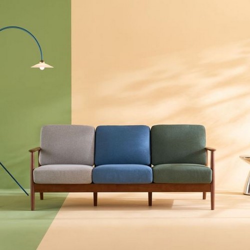 리바트 세계가구 네오 뉴탐 패브릭 소파 3인용