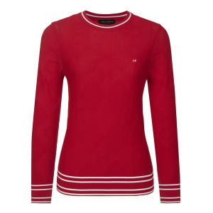 힐크릭  아가일 라운드 풀오버 긴팔스웨터 1HCSWS4553RD