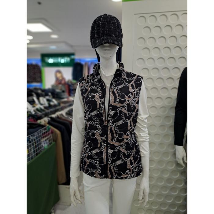 그린조이 프린트 패딩 베스트 GF24WV02W