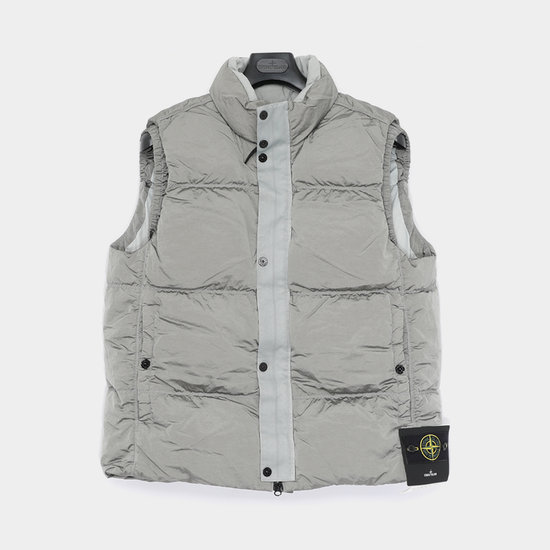 스톤아일랜드 와펜로고 나일론 메탈 패딩 조끼 베스트_8115G0419 V0160