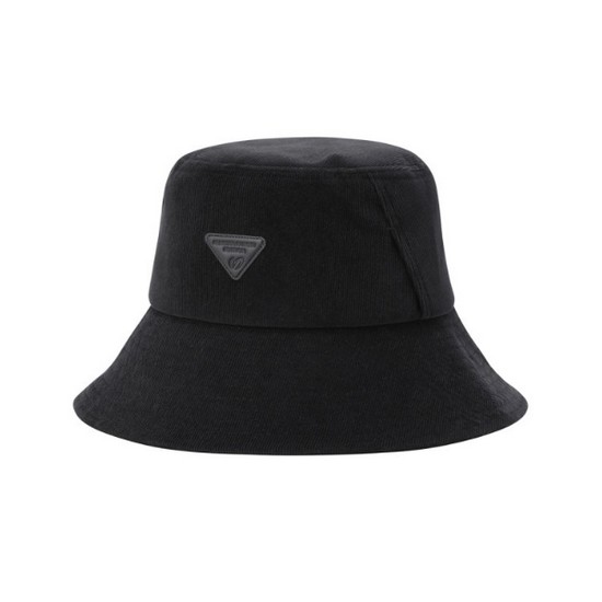 마스터바니에디션  로고 코듀로이 버킷햇 411D4CP403_BK