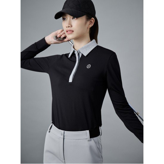 빈폴골프 기모 배색 칼라 티셔츠 BJ4941NA45