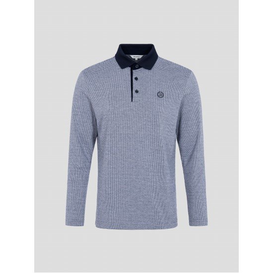 빈폴골프 기모 잔패턴 칼라 티셔츠 BJ4941B08R