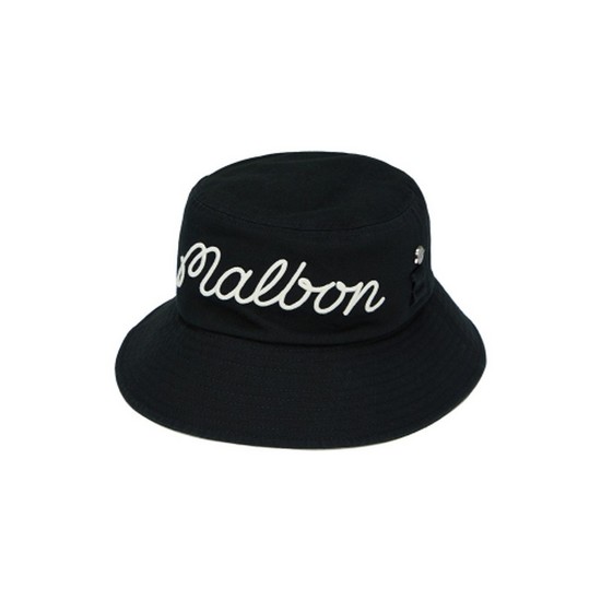 말본골프  빅스크립트 티꽂이 버킷햇 블랙 M4343PCP41BLK