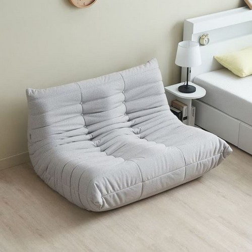 에보니아 빅터 릴렉스 주름 좌식 소파 2인용