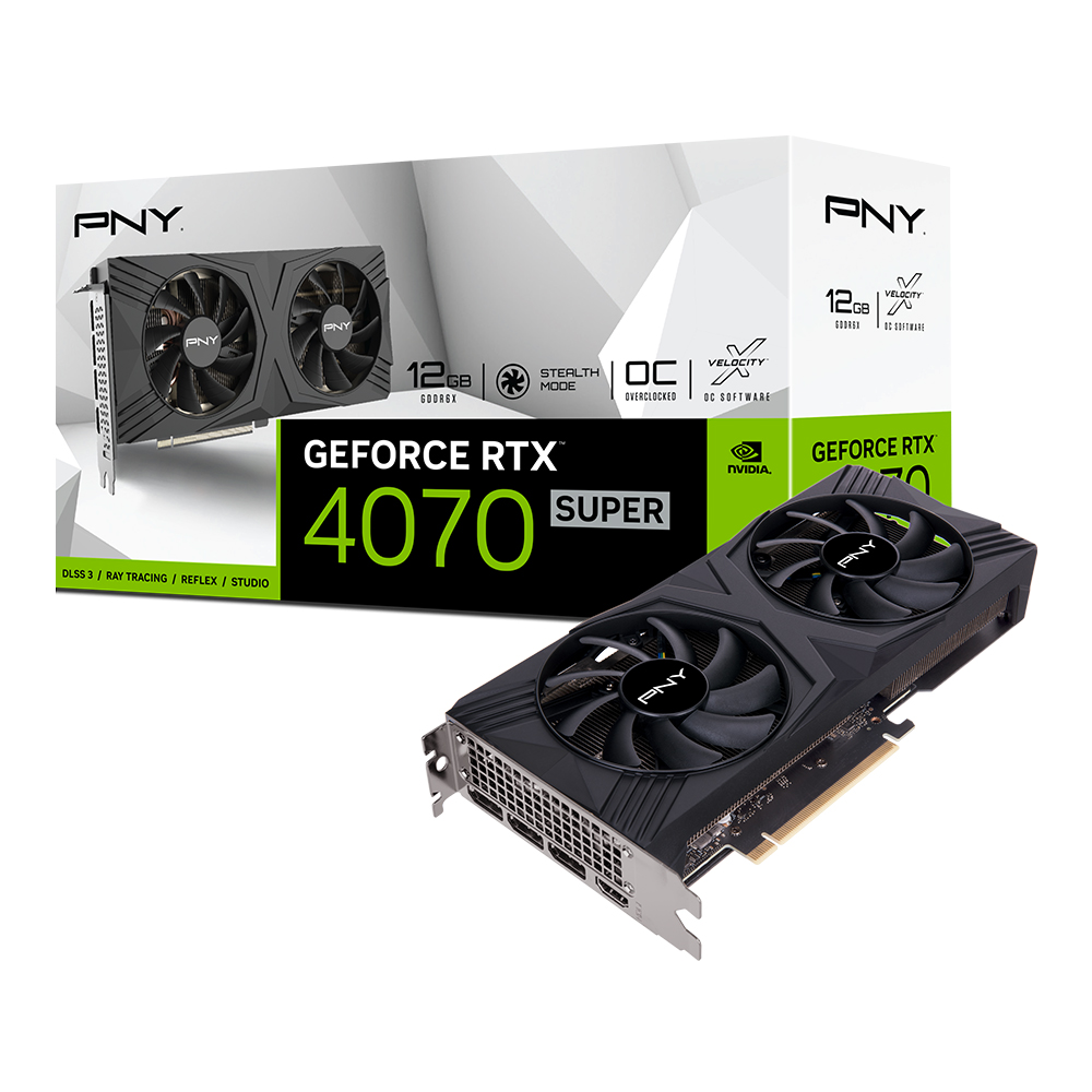 PNY  지포스 RTX 4070 SUPER VERTO OC D6X 12GB DF 한성컴퓨터