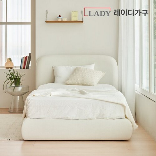 레이디가구 샌드 볼드헤드 패브릭 침대 SS