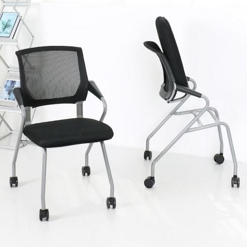 체어센스  닉스 회의용 사무용 메쉬 접이식 바퀴의자