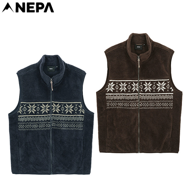 네파 뽀글이 노르딕 패턴 플리스 베스트 조끼 7KF6168