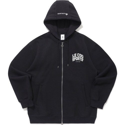 르꼬끄스포르티브  로고 기모 투웨이 후드집업 QP423TFTO1