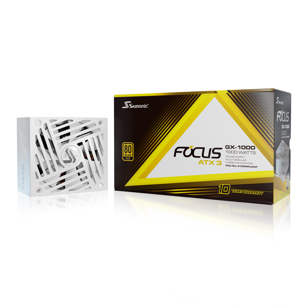 시소닉  NEW FOCUS V4 GX-1000 GOLD 풀모듈러 ATX3.1 화이트