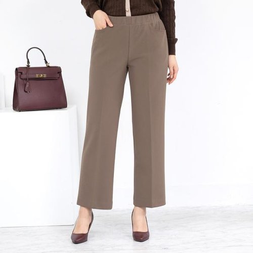 모슬린 정장 밴딩 통바지 PN409056