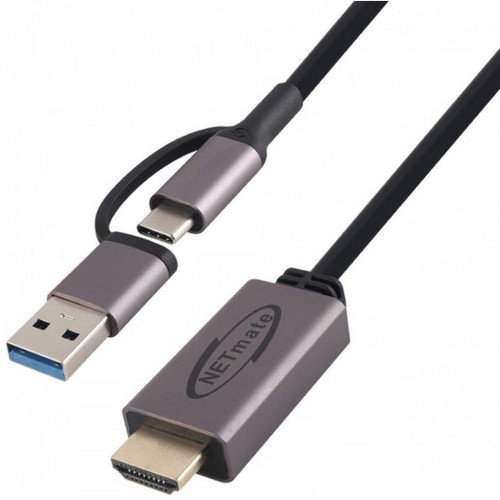 강원전자 NETmate 2in1 미러링 케이블 NM-VR
