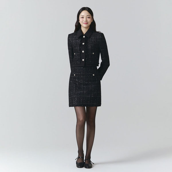 잇미샤 트위드 셋업 미니 스커트 ITOAZSK560