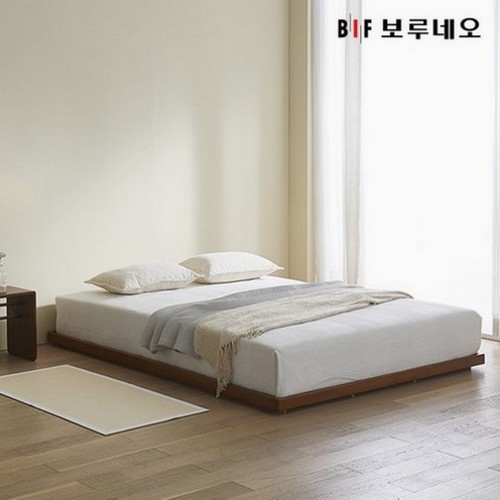 BIF보루네오 앳홈 엣지 원목 저상형 침대 SS