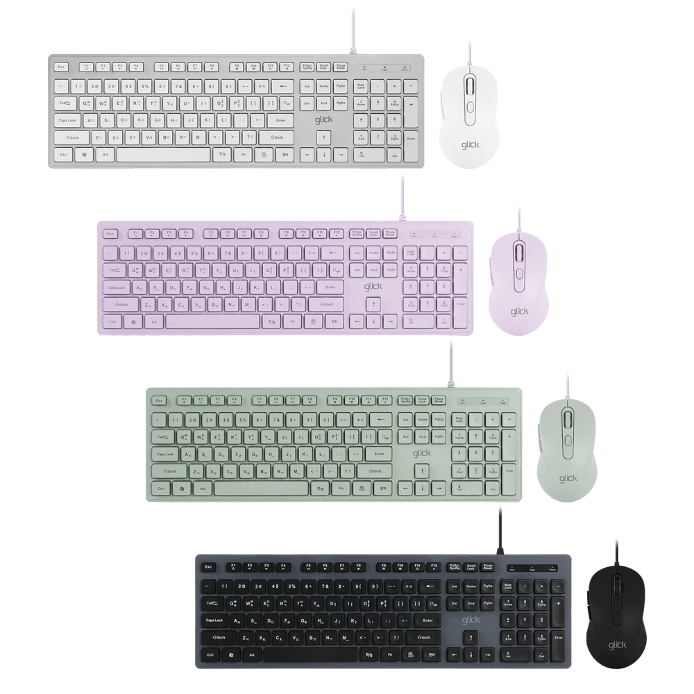 지클릭커  OFFICEPRO GMK-300 저소음 키보드 마우스 세트