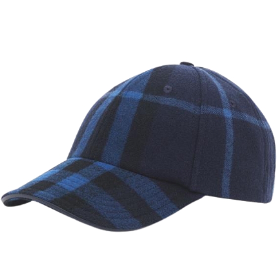 버버리 체크 울 캐시미어 야구 모자 80487241