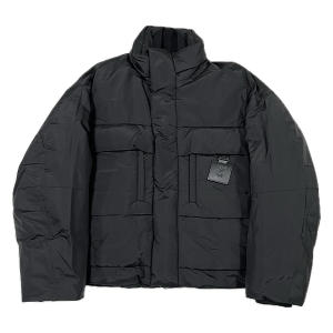 우영미 로고 가죽패치 구스다운 패딩 W243DN01958B