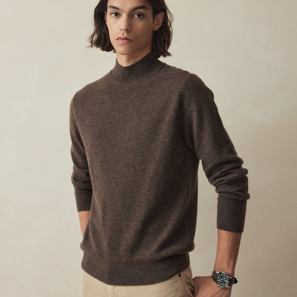 브룩스브라더스 캐시미어 하프넥 스웨터 BBWUMB10124EF