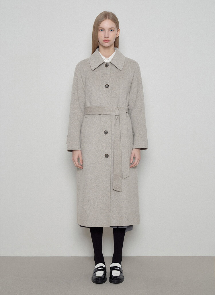 리스트 여성 울 혼방 레글런 핸드메이드 코트 TWHCTO82030