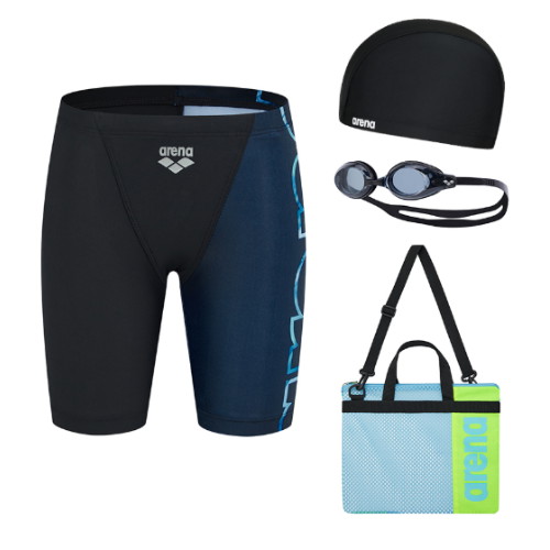 아레나  남아동 빅로고 4부 키트 A4BB1KB03BLK