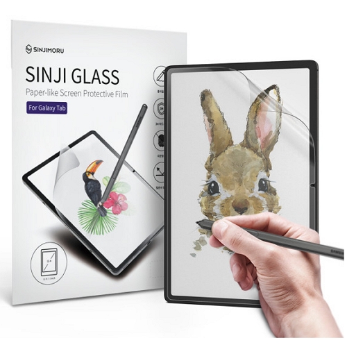 신지모루  갤럭시탭S9 플러스 저반사 드로잉 종이질감 액정보호필름