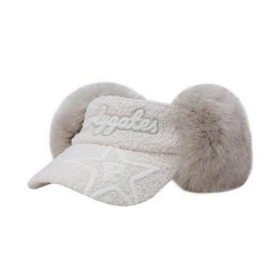 크리스패션 파리게이츠 퍼 이어워머 부클 썬바이저 521C4CP672_WH