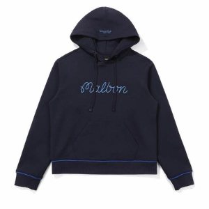 말본골프  말본 스크립트 후드 맨투맨 M4322PFS18NVY