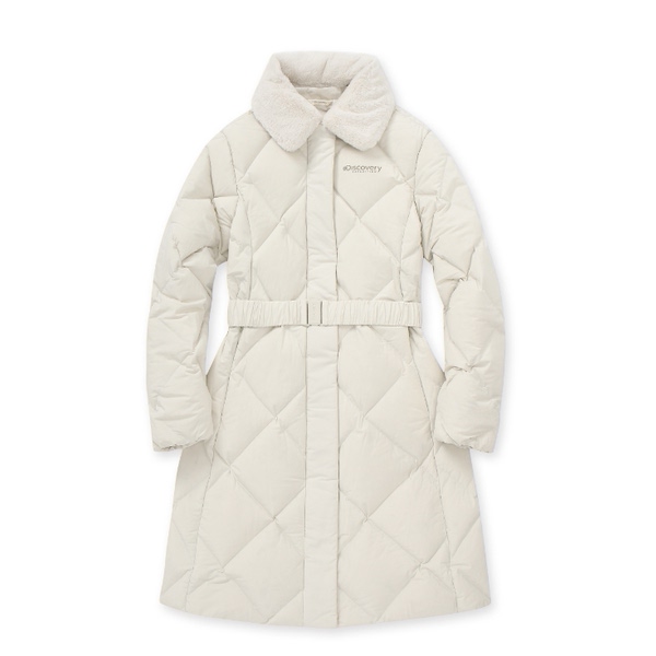 디스커버리익스페디션  멜로즈 튜브 구스다운 경량 롱패딩 DWDJ9D046-IVD