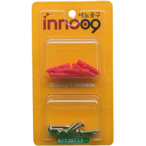 이노공구 직결나사 둥근머리 천연색 + 칼블럭 세트 NIT-200