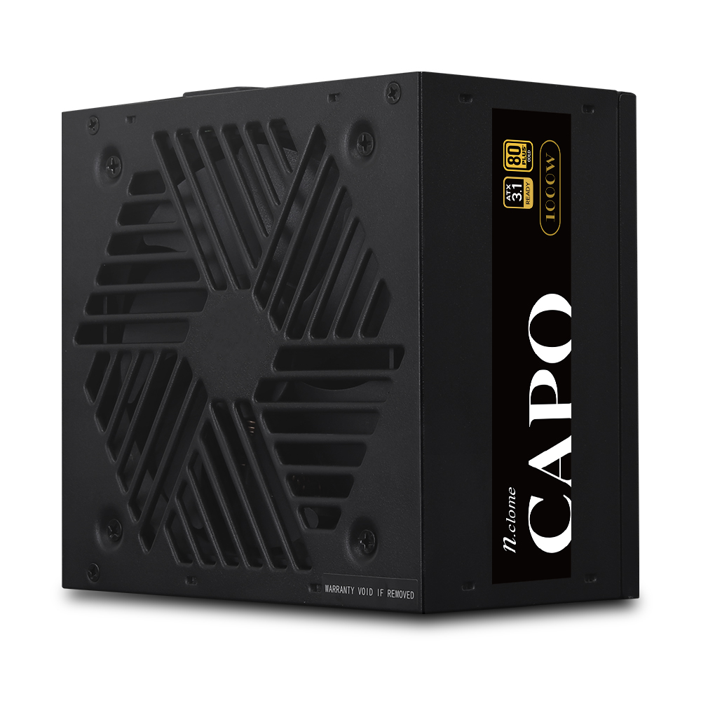 CAPO 1000W 80PLUS골드 풀모듈러 ATX3.1 블랙