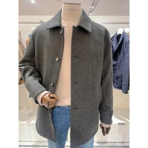 에디션 남성 헤링본 반래글런 하프 코트_NEE4CG1902