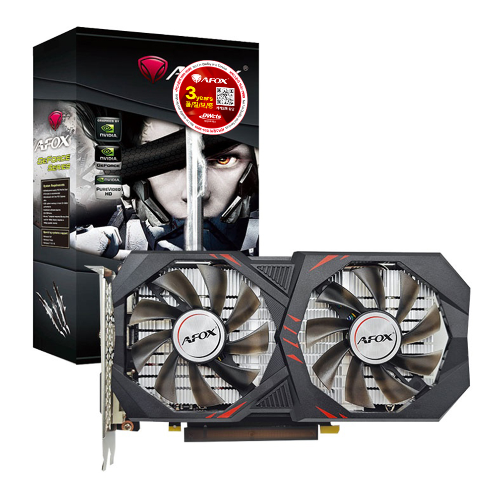 AFOX  지포스 GTX 1660 SUPER H7 D6 6GB DUAL 백플레이트 대원씨티에스